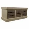 Wholesale 👍 Indoor Storage Benches Decor Therapy Melody 3 Drawer Bench With Cushion 🛒 -Indoor Benches Shop masterJIMC444