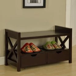 Best deal ⌛ K&B Furniture Indoor Storage Benches K And B Furniture Crossway Entryway Bench 🌟