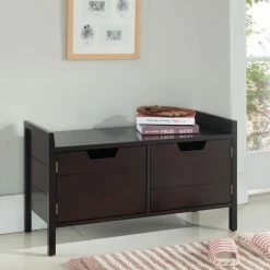 Top 10 ⭐ K & B Furniture Entryway Benches K & B Furniture Selma Entryway Storage Bench 🎉