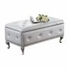 Cheapest 😀 K&B Furniture Bedroom Benches K&B Furniture Upholstered Tufted Bedroom Bench 🤩 -Indoor Benches Shop masterKBF978