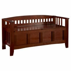 Brand new 🔔 Entryway Benches Linon Split Seat Storage Bench 🎁