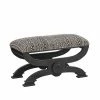 Coupon 🔔 Ottoman Benches Powell Vanska Bench - Black And White Aztec Pattern 👏 -Indoor Benches Shop masterLHD2385
