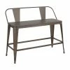 New 🎉 Kitchen & Dining Benches LumiSource Oregon Industrial Counter Bench 🎁 -Indoor Benches Shop masterLUS1401
