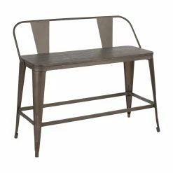 New 🎉 Kitchen & Dining Benches LumiSource Oregon Industrial Counter Bench 🎁