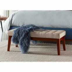 Wholesale 🔥 Bedroom Benches Elle Decor Claire Tufted Bedroom Bench ✔️