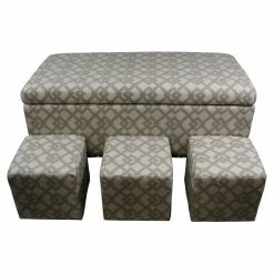 Cheap ⭐ Ottoman Benches Ore International Geometric Bench With 3 Seatings 👍
