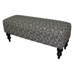 Brand new ๐งจ Indoor Storage Benches Ore International Geometric Tile Indoor Storage Bench โ