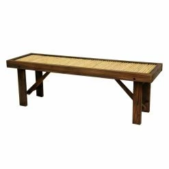 Deals 👍 Bedroom Benches Oriental Furniture Japanese Bamboo Indoor Backless Bench 🎉
