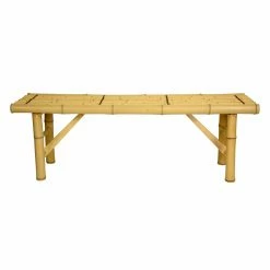 Best Pirce ❤️ Entryway Benches Oriental Furniture Japanese Bamboo Folding Indoor Backless Bench ✔️