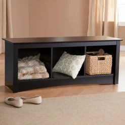 Buy ✔️ Indoor Storage Benches Prepac Sonoma Black Cubbie Bench 🧨