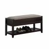 Best reviews of 👍 Indoor Storage Benches Roundhill Furniture Rouen Fabric Upholstered 👟 Shoe Storage Bench ❤️ -Indoor Benches Shop masterROUN024