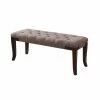 Outlet 💯 Bedroom Benches Roundhill Furniture Linon Cotton Tufted Ottoman Bench 💯