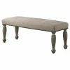 Coupon ✔️ Kitchen & Dining Benches Roundhill Furniture Breda Upholstered Backless Bench With Nailhead Trim 💯 -Indoor Benches Shop masterROUN471