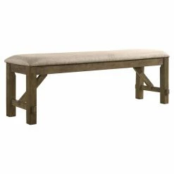 Buy ๐ Kitchen & Dining Benches Roundhill Furniture Raven Upholstered Backless Dining Bench ๐