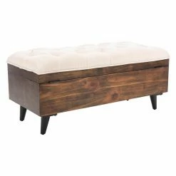 Cheap ๐ Indoor Storage Benches Safavieh Liam Tufted Backless Storage Bench ๐
