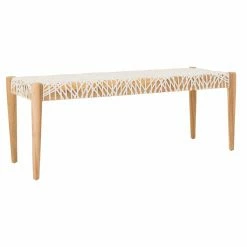 Best reviews of ⭐ Entryway Benches Safavieh Bandelier Leather Weave Indoor Bench 🛒