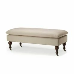Buy ๐คฉ Bedroom Benches Safavieh Mercer Linen Pillow Top Ottoman ๐
