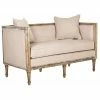 Best Pirce 🥰 Settee Benches Safavieh Leandra Linen French Country Settee ❤️ -Indoor Benches Shop masterSAV5505