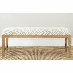 Buy 👏 Bedroom Benches Safavieh Zambia Zebra Print Bench 🥰