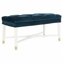 Budget 🎉 Bedroom Benches Safavieh Rory Contemporary Tufted Bench ✨