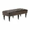 Brand new 🎉 Brooklyn & Max Ottoman Benches Brooklyn + Max Gable Tufted Faux Leather Ottoman Bench 🌟 -Indoor Benches Shop masterSIMP1228