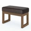 Coupon ⭐ Entryway Benches Brooklyn + Max Lewiston 26 In. Contemporary Rectangle Faux Leather Ottoman Bench 🤩 -Indoor Benches Shop masterSIMP1772