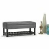 Best Sale ⭐ Entryway Benches Simpli Home Cosmopolitan Entryway Storage Bench 👍 -Indoor Benches Shop masterSIMP685