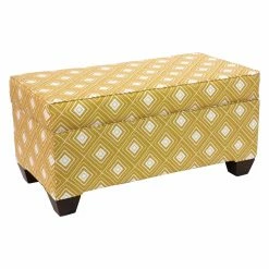 Best deal 😀 Indoor Storage Benches Skyline Furniture Rectangular Upholstered Storage Bench 🔥