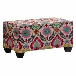Outlet ❤️ Skyline Furniture Ottoman Benches Skyline Storage Bench - Santa Maria Desert Flower 🌟