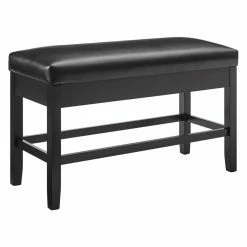 Budget ⌛ Kitchen & Dining Benches Steve Silver Co. Carrara Counter Dining Bench With Storage 🧨