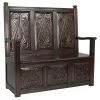 Outlet 🥰 Indoor Storage Benches Design Toscano Historic Mahogany Monks Bench 😉
