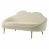 Hot Sale 💯 Settee Benches TOV Furniture Cloud Cream Velvet Settee ❤️ -Indoor Benches Shop masterTOVF458