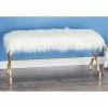Deals 😍 Bedroom Benches DecMode Faux Fur Indoor Bedroom Bench 😍
