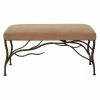 Promo ⭐ Entryway Benches DecMode Backless Bench With Branch Detailing 🌟 -Indoor Benches Shop masterUMA8413