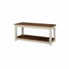 Best Pirce 🥰 Entryway Benches Alaterre Furniture Savannah Bench, Ivory With Natural Wood Top 🔥