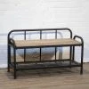 Cheap 🎁 Indoor Storage Benches American Mercantile Metal And Wood Indoor Storage Bench 💯 -Indoor Benches Shop masterVIPI461
