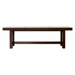 Deals 👏 Kitchen & Dining Benches Walker Edison Cappuccino Wood Bench 🛒