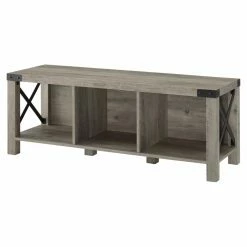 Best deal 🎁 Entryway Benches HumbleNest Countryside Rustic Cottage Wood Entry Bench ⌛