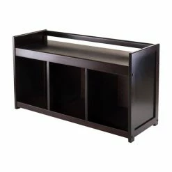 Cheapest 🛒 Indoor Storage Benches Winsome Addison Storage Bench With 3 Sections ✔️