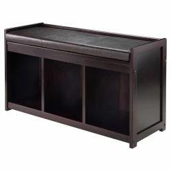 Cheap 🎉 Indoor Storage Benches Winsome Addison 2 Piece Storage Bench With Cushion 🎁