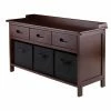 Wholesale ⭐ Indoor Storage Benches Winsome Adriana 4 Piece Storage Bench Set With Baskets 👍