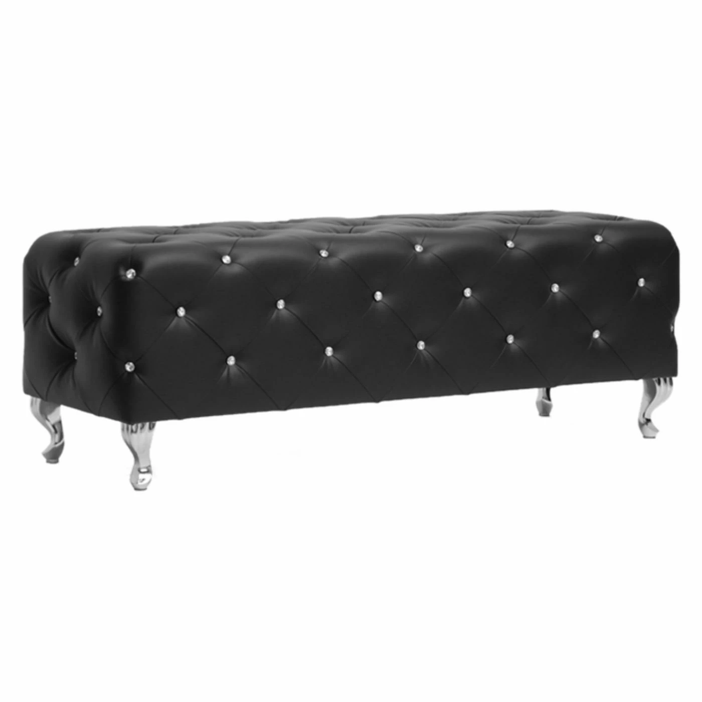 Buy π Bedroom Benches Baxton Studio Stella Crystal Tufted Leather Bedroom Bench π₯ 3 Buy π Bedroom Benches Baxton Studio Stella Crystal Tufted Leather Bedroom Bench π₯
