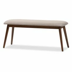 Buy 🎁 Kitchen & Dining Benches Baxton Studio Flora Upholstered Backless Dining Bench 🤩