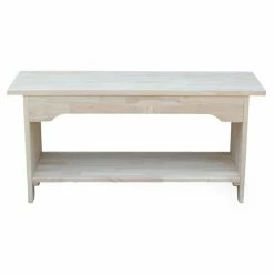 Brand new 🥰 Entryway Benches International Concepts Brookstone Trestle Bench ✔️