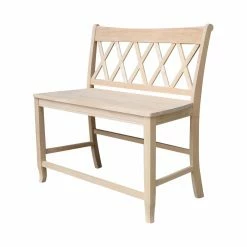 Cheapest 🧨 Entryway Benches International Concepts Double X-Back Indoor Bench ❤️
