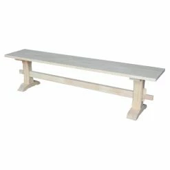 Flash Sale ❤️ Kitchen & Dining Benches International Concepts Unfinished Lennox Trestle Bench 👍