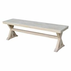 Flash Sale 🔔 Kitchen & Dining Benches International Concepts Canyon 60 In. Backless Indoor Dining Bench 😉