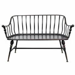 Hot Sale 🧨 A & B Home Settee Benches A & B Home Warren Metal Settee 👍 -Indoor Benches Shop scaleABH1560