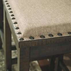 Cheap 🔥 Kitchen & Dining Benches Signature Design By Ashley Rokane Backless Upholstered Nailhead Trim Dining Bench ❤️ -Indoor Benches Shop scaleASHY6347