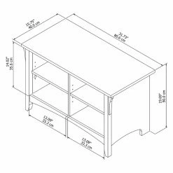 Best deal 🎁 Indoor Storage Benches Bush Furniture Salinas Indoor 👟 Shoe Storage Bench ✨ -Indoor Benches Shop scaleBHI1498